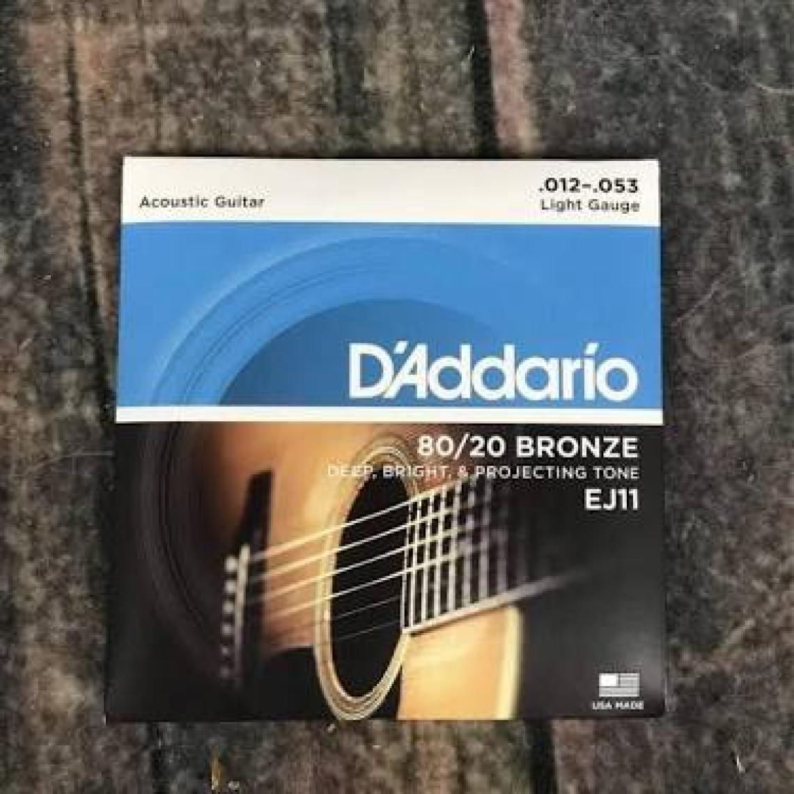 D'Addario EJ11 80/20 Bronze Akustik Gitar Teli (12-53)