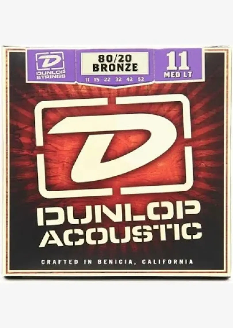 Jim Dunlop DAB1152 Medium-Light 80/20 Bronze Akustik Gitar Teli (11-52)
