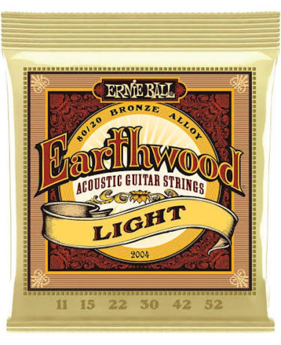 Ernie Ball P02004  Earthwood Light 80/20 Bronze 0.11 - 0.52 Akustik Gitar Teli