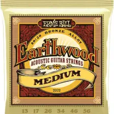Ernie Ball P02002 Earthwood Medium 80/20 Bronze 0.13 - 0.56 Akustik Gitar Teli
