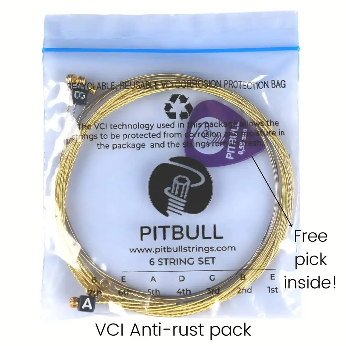 Pitbull Strings Venus Series Vag 11-52 El Takım Tel Akustik Gitar Teli 011-052