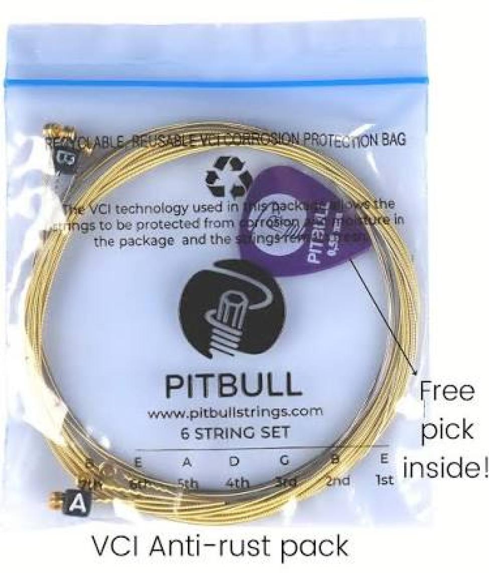 Pitbull Venüs Seri Akustik Gitar Teli 11-52 Extra Light Vag 11-52 3p Ssc 3lü Set Hediyeli Paket