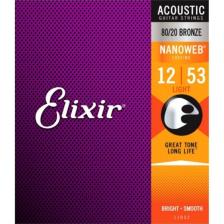11052 Nanoweb 80/20 Bronze Akustik Gitar Teli (12-53)