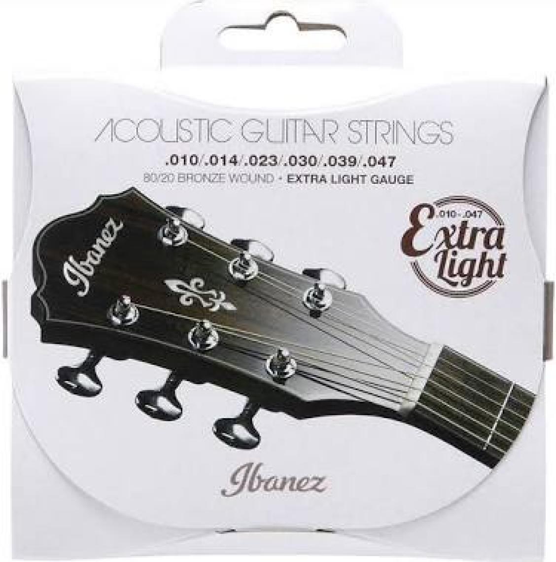 Ibanez IACS61C 80/20 Bronze Wound Extra Light Takım Tel Akustik Gitar Teli 010-047