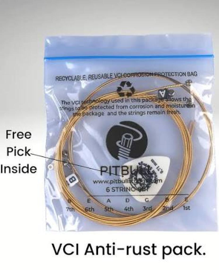 Pitbull Strings Silver Series Sag 11-52 El Takım Tel Akustik Gitar Teli 011-052