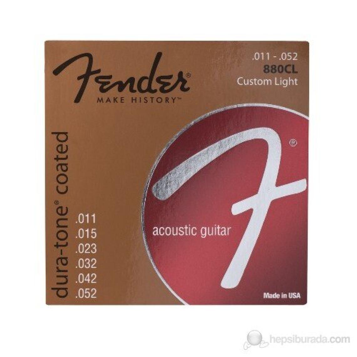 Fender Dura-Tone Coated, 80/20 Acoustic Guitar Str