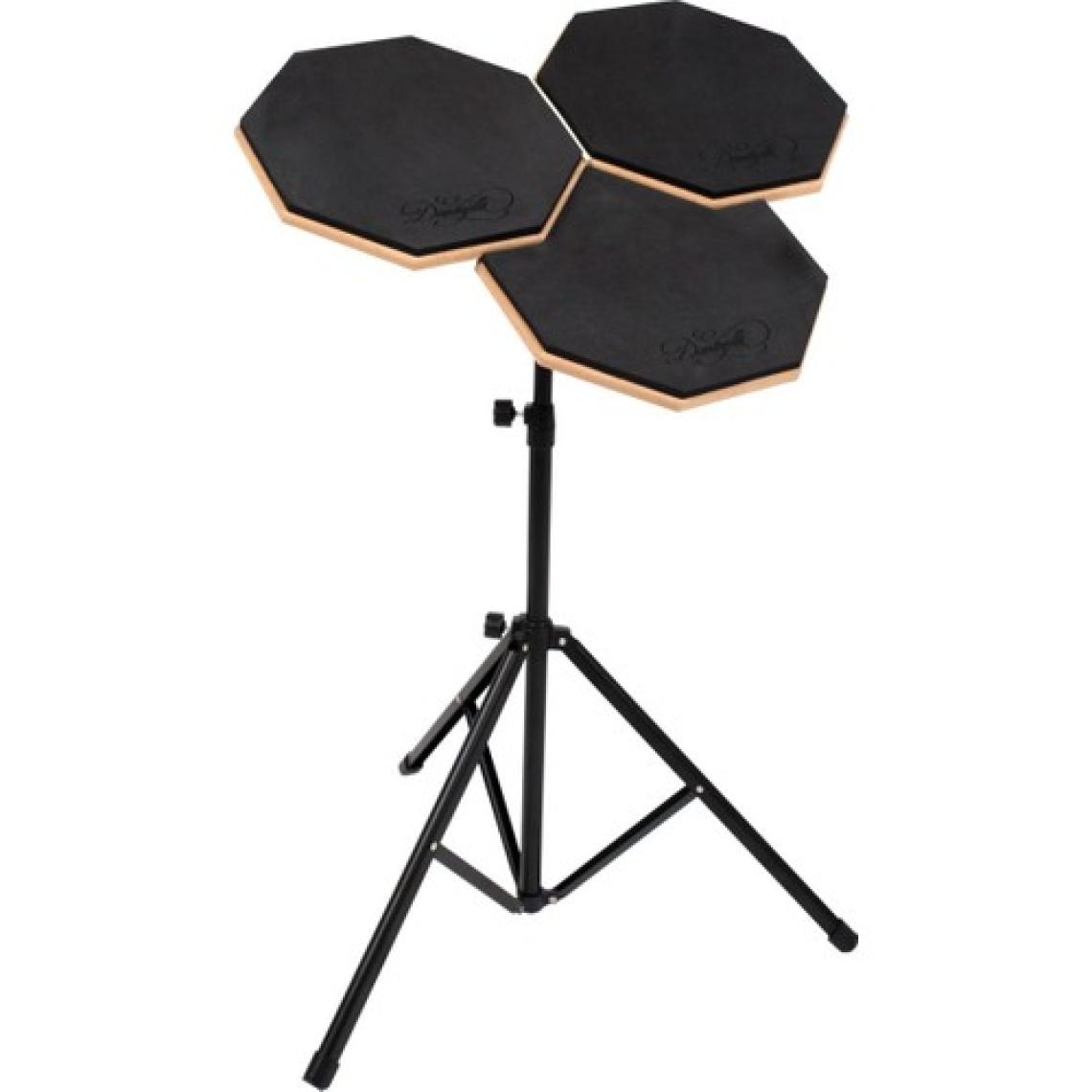 Donizetti Bateri Drum Pratik Çalışma Pedi ve Standı + Baget 3'lü