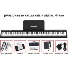 Jwin JDP-8830 88 Tuş Katlanabilir Bluetooth + Şarjlı Piyano