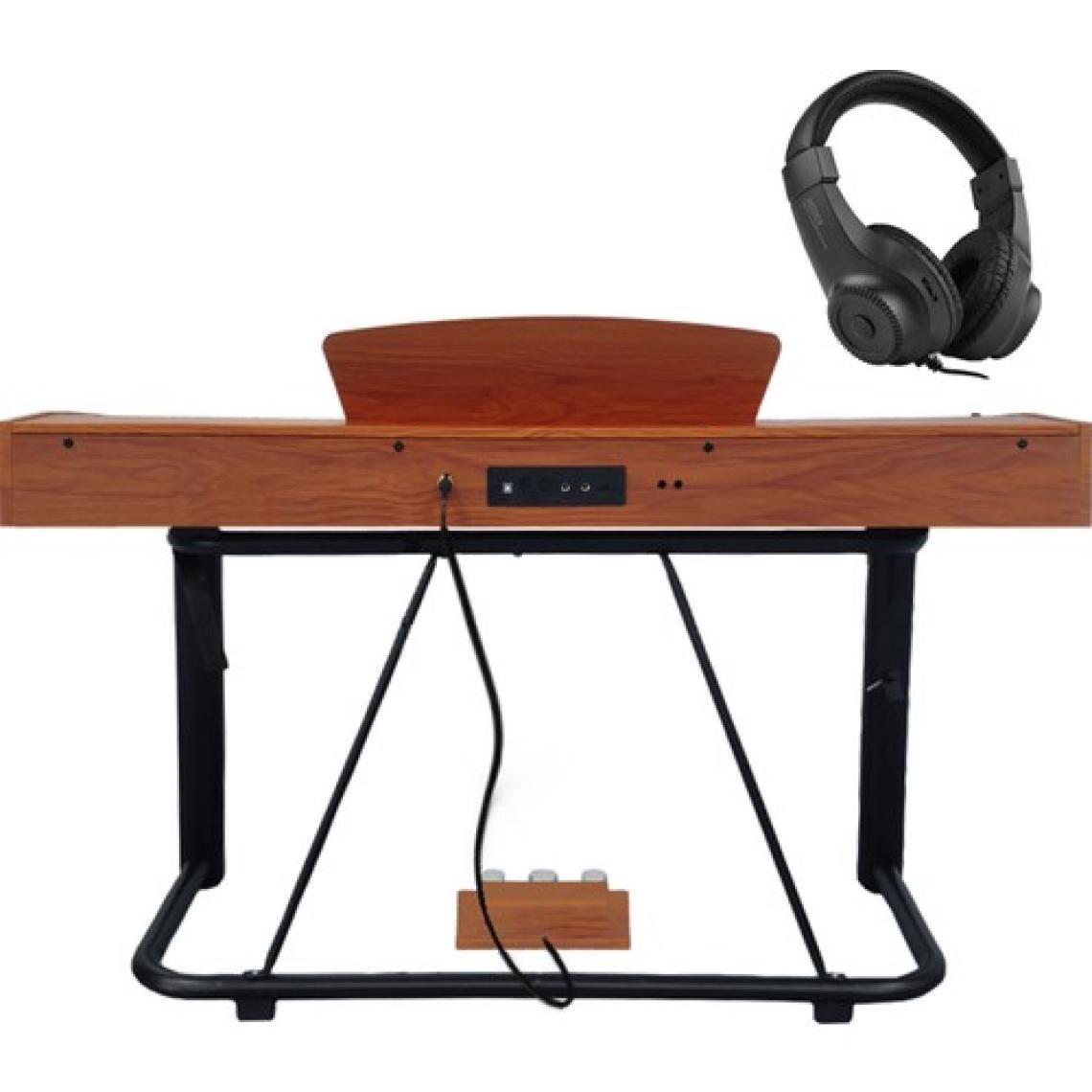 Midex PLX-125-OR TAŞINABILIR Dijital Piyano Tuş Hassasiyetli 88 Tuş Bluetooth (Stand Ve kulaklık Ile)