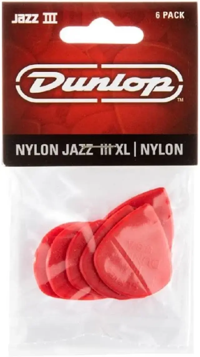 Jim Dunlop Jazz III XL Nylon Red Pena