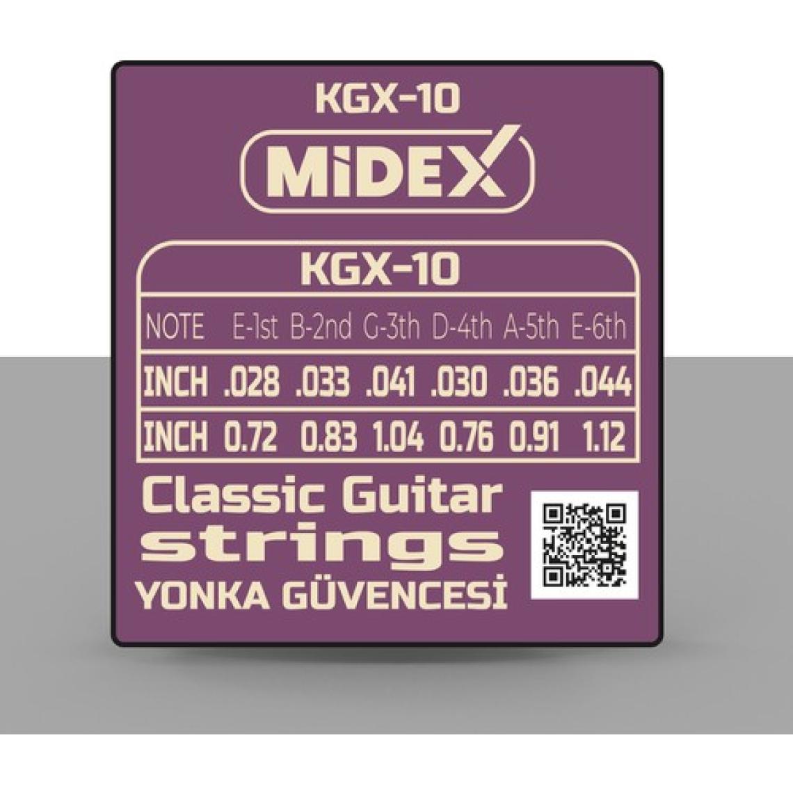Midex Kgx-10 Klasik Gitar Teli Takımı ve Pena Seti