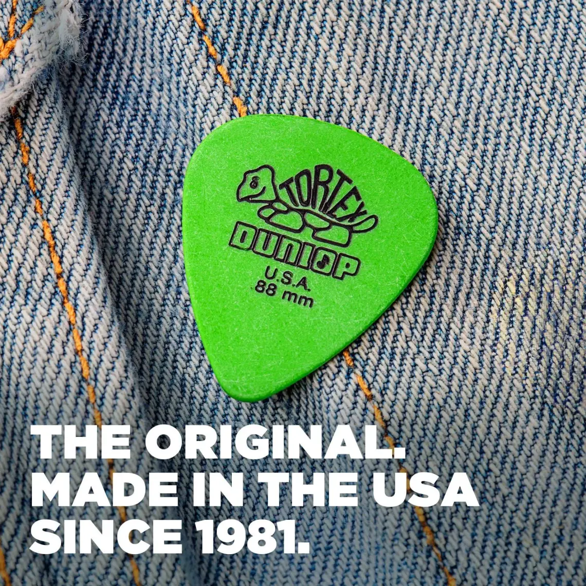 Jim Dunlop Tortex Standard .88 mm (Yeşil) - 1 Adet Pena