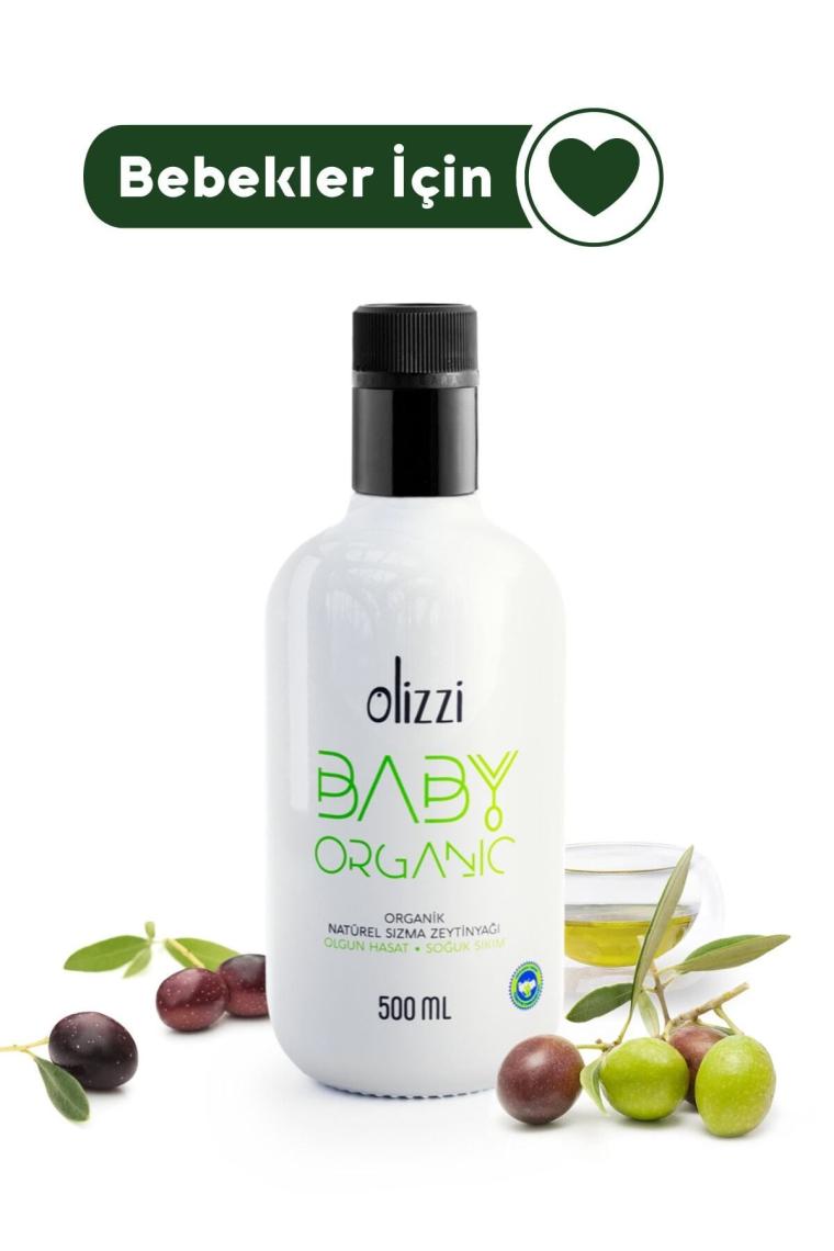 Olizzi Baby Organik Natürel Sızma Bebek Zeytinyağı 500 ml