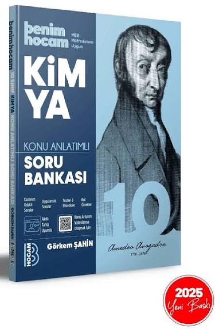 Benim Hocam Yayınları 2025 10. Sınıf Kimya Konu Anlatımlı Soru Bankası