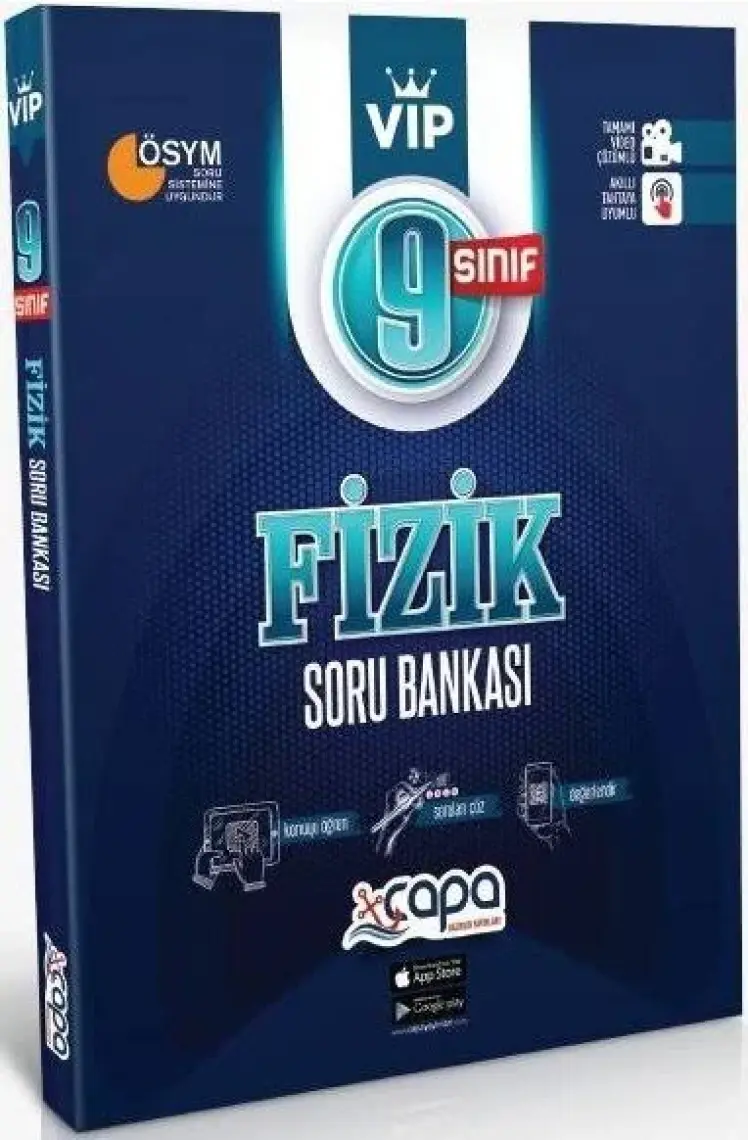 Çapa Yayınları 9. Sınıf Vıp Fizik Soru Bankası