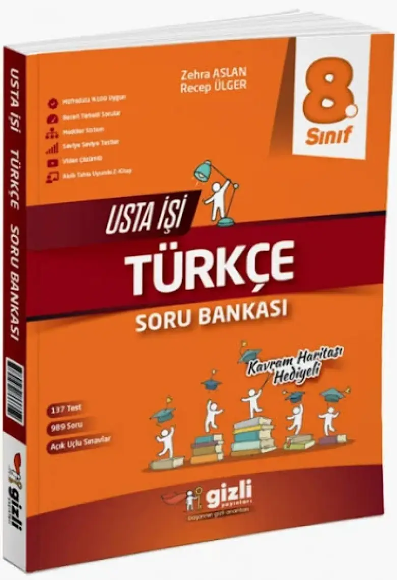 Gizli Yayınları 8. Sınıf LGS Türkçe Usta İşi Soru Bankası