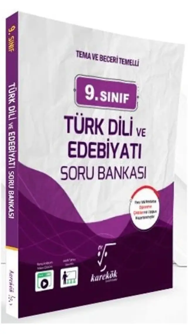 Karekök Yayınları 9. Sınıf Türk Dili ve Edebiyatı Soru Bankası