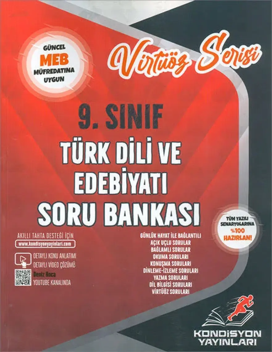 Kondisyon Yayınları (9. Sınıf)  Türk Edebiyatı Virtüöz Serisi Soru Bankası