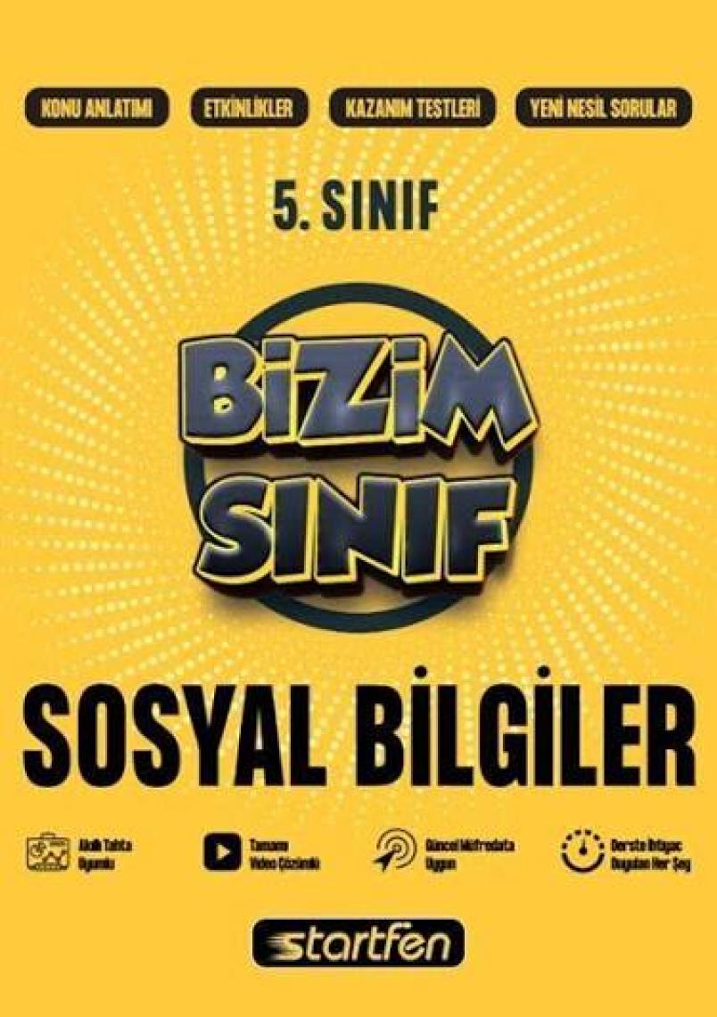 Startfen Yayınları Bizim Sınıf 5. Sınıf Sosyal Bilgiler