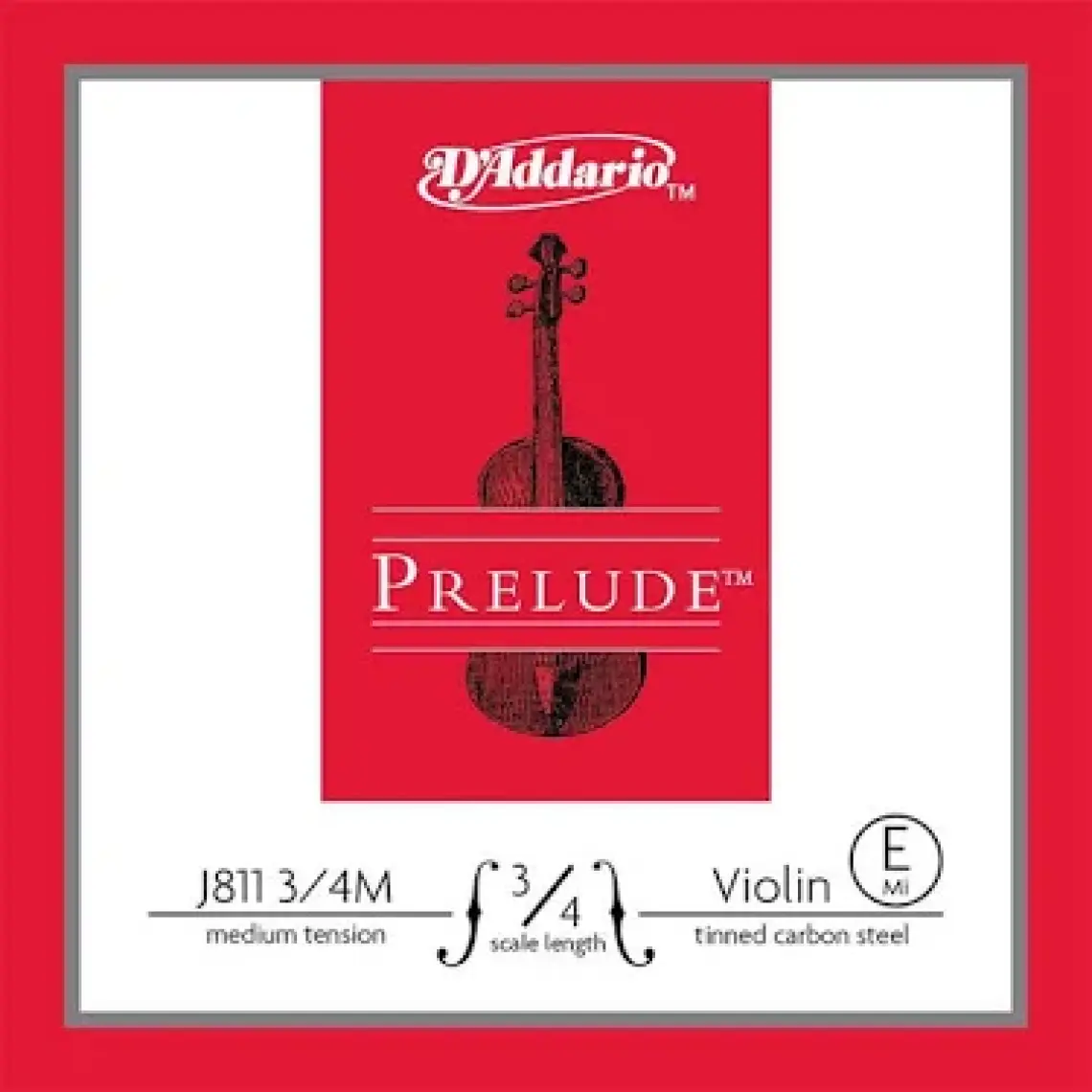 D'Addario J811 3/4M Prelude E Keman Teli (Mi)