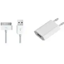 Prige iPhone Uyumlu 4/4S USB Adaptör + Şarj Kablosu
