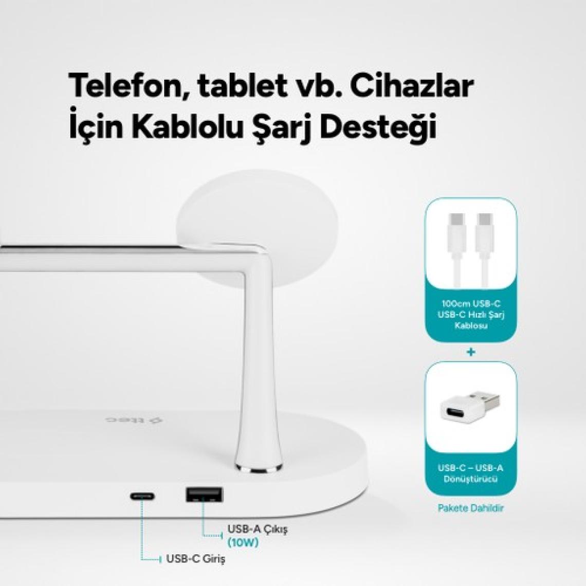 Ttec Aircharger Quattro M Magsafe Uyumlu Iphone+Applewatch+Airpods LED Li Kablosuz Hızlı Şarj Standı