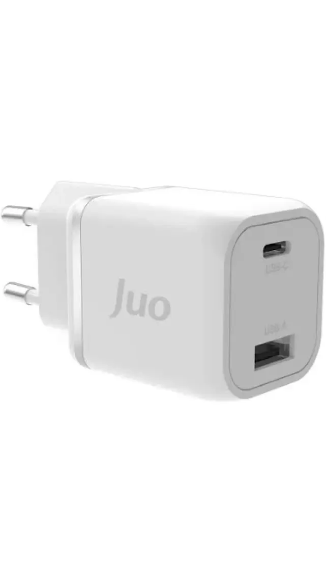 Juo 35W Gan Usb-C + Usb-A Şarj Aleti & iPad & Pps Uyumlu Pd Qc4.0 Type-C Hızlı Şarj Cihazı Beyaz