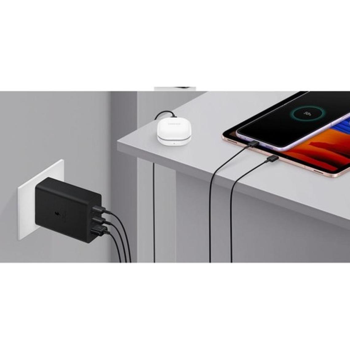 Qasul Yüksek Kaliteli 65W Pd Güç Adaptörü ve  Kablosu 2 USB C Sam Için Bağlantı Noktaları ve USB A Bağlantı Noktası Süper Hızlı Şarj Seti