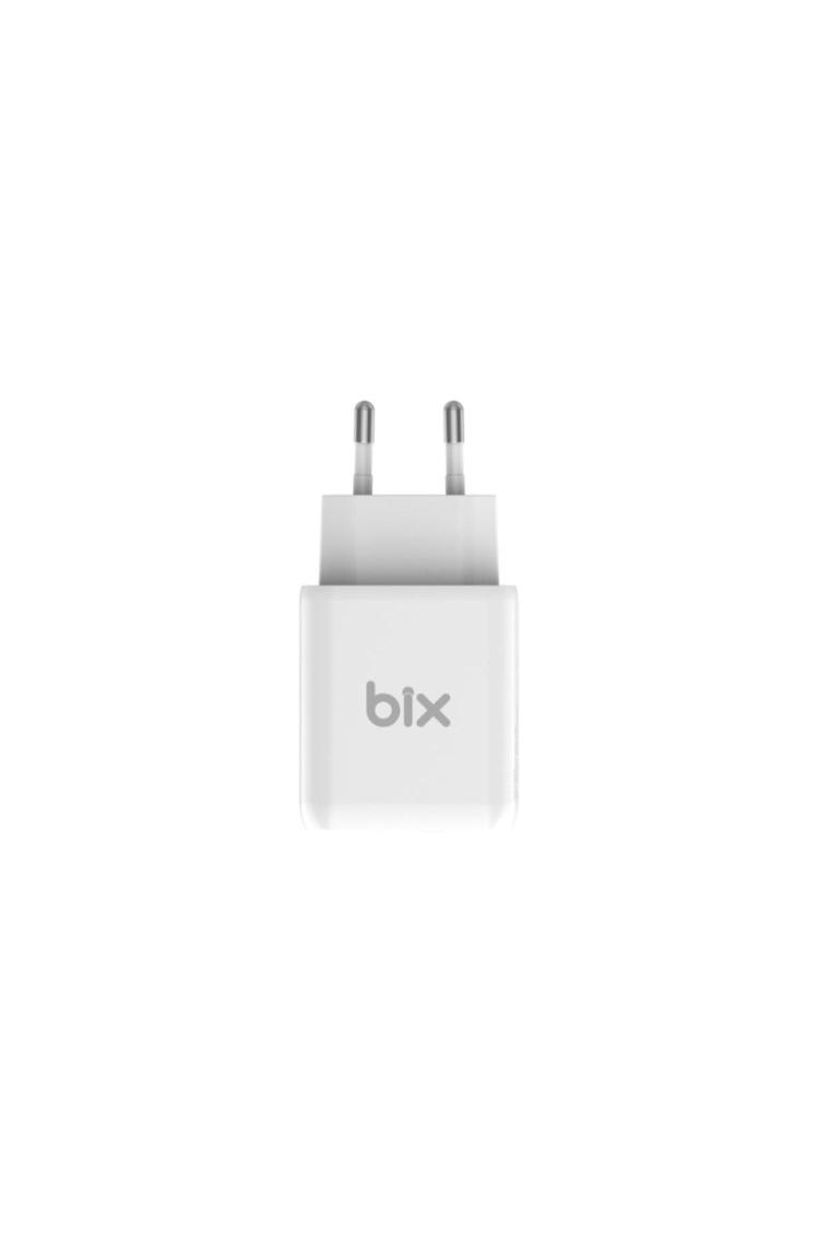 Bix ZH-2U41T 25W PD + USB 3.0 Çıkışlı iPad / iPhone / Android Uyumlu Çift Portlu Seyahat Adaptörü