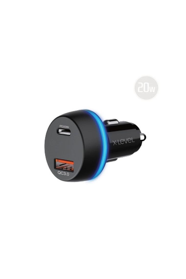 X-Level X-ChargerDrive 20W USB-A & Type-C Port Hızlı Araç İçi Şarj Aleti - Çakmaklık Şarj
