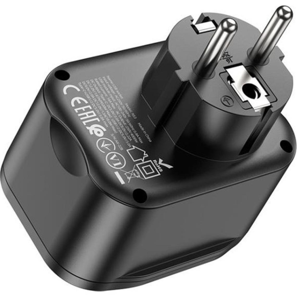 Polhammobile Polham 4000W Akım Korumalı 1x Type C, 2x USB Qc3.0, 1x 240V Priz Girişli Mega Hızlı Şarj Adaptörü