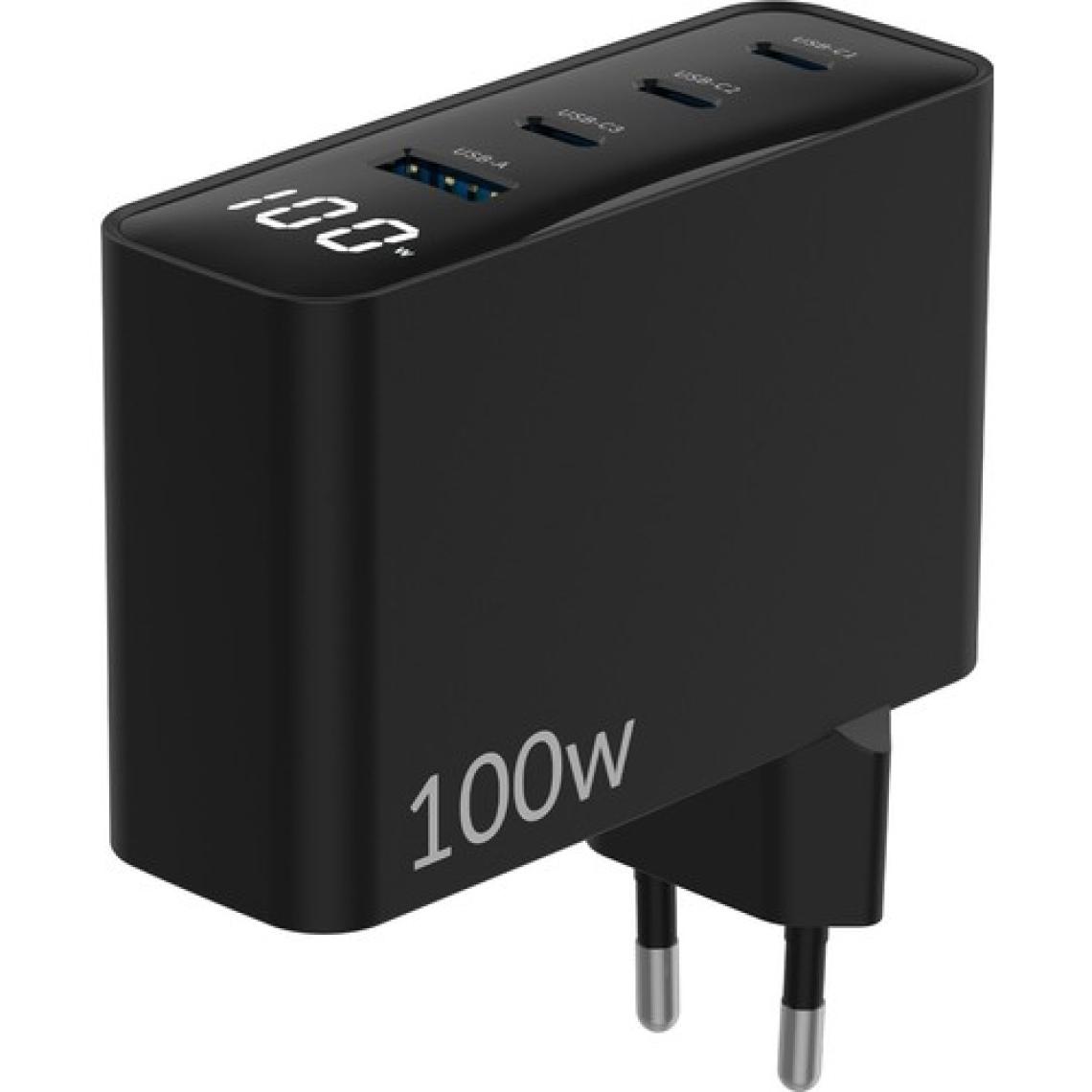 Juo 100W Gan LED Ekranlı 3 Type-C + Usb-A Hızlı Şarj Cihazı iPhone & Macbook & Notebook Şarj Aleti