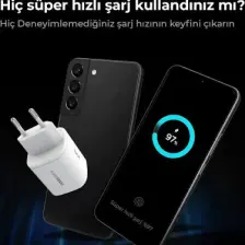Bix SV35 Gan 33W USB-A SuperVOOC 2.0 + 35W PD Type-C Girişli Çift Bağlantı Noktalı, Oppo Reno 7/6/X3/Find X5/Find N/K10 Pro/A96, Realme GT/GT2/GT NEO/Q3/Q5, Samsung ve Daha Fazla ile Uyumlu