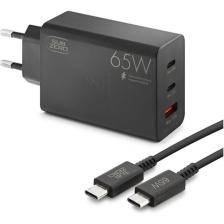 Subzero Universal Uyumlu 65W Usb+Pd+Pd ( 3 ) Girişli Süper Fast Type-C Şarj Aleti + Kablo ( Orginal Subzero)