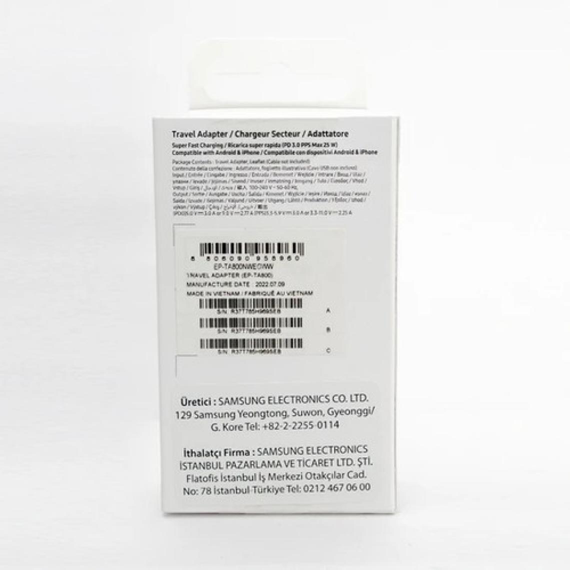 Samsung Galaxy A14 A24 A34 A54 Type-C 25w  Uyumlu Hızlı Şarj Başlığı