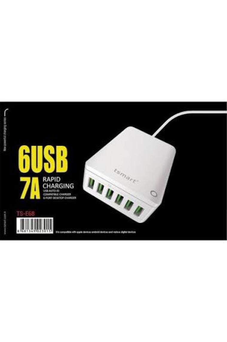 T&Smart 6 Usb Çıkışlı 7A Şarj Cihazı