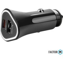 Factor-M Pd 36W + Usba Çift Çıkışlı Araç Şarj Aleti Başlığı (FMPD01)