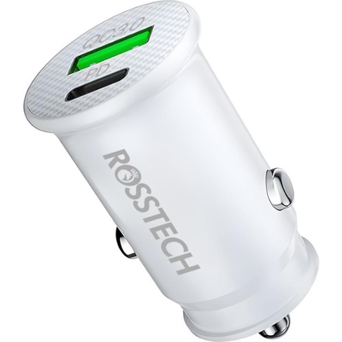 Rosstech 20W Pd + Usb-A Quick Charge 3.0 Süper Hızlı Dual Port Araç Çakmaklık Şarj Cihazı