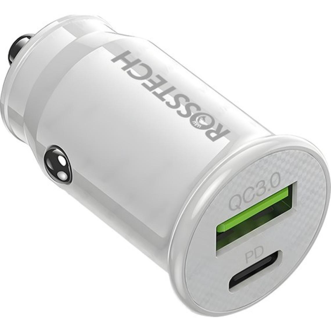 Rosstech 20W Pd + Usb-A Quick Charge 3.0 Süper Hızlı Dual Port Araç Çakmaklık Şarj Cihazı