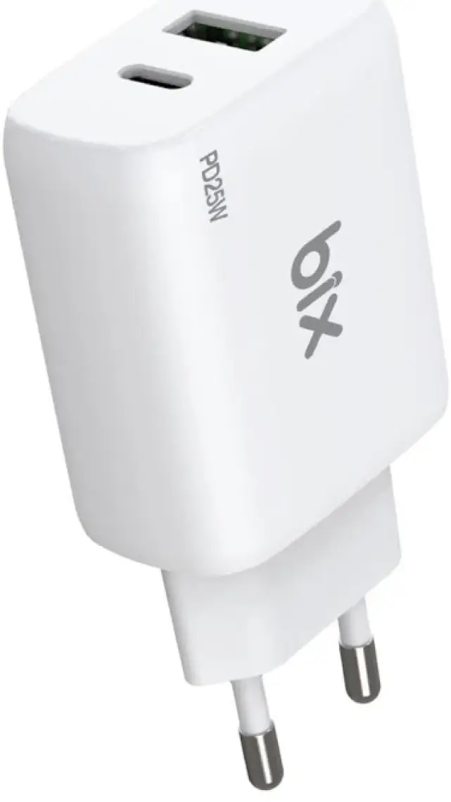 Bix ZH-2U41T 25W PD + USB 3.0 Çıkışlı iPad / iPhone / Android Uyumlu Çift Portlu Seyahat Adaptörü