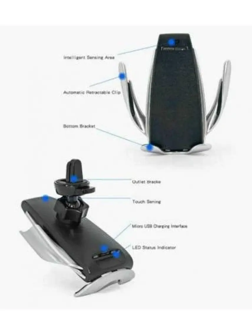 Linksmart LSM01 Wireless Sensörlü Araç Şarjı + Telefon Tutucu