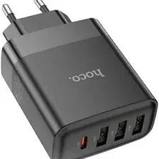Hoco C127A PD45W 3 USB + 1 Type-C Girişli Hızlı Şarj Adaptörü Başlığı