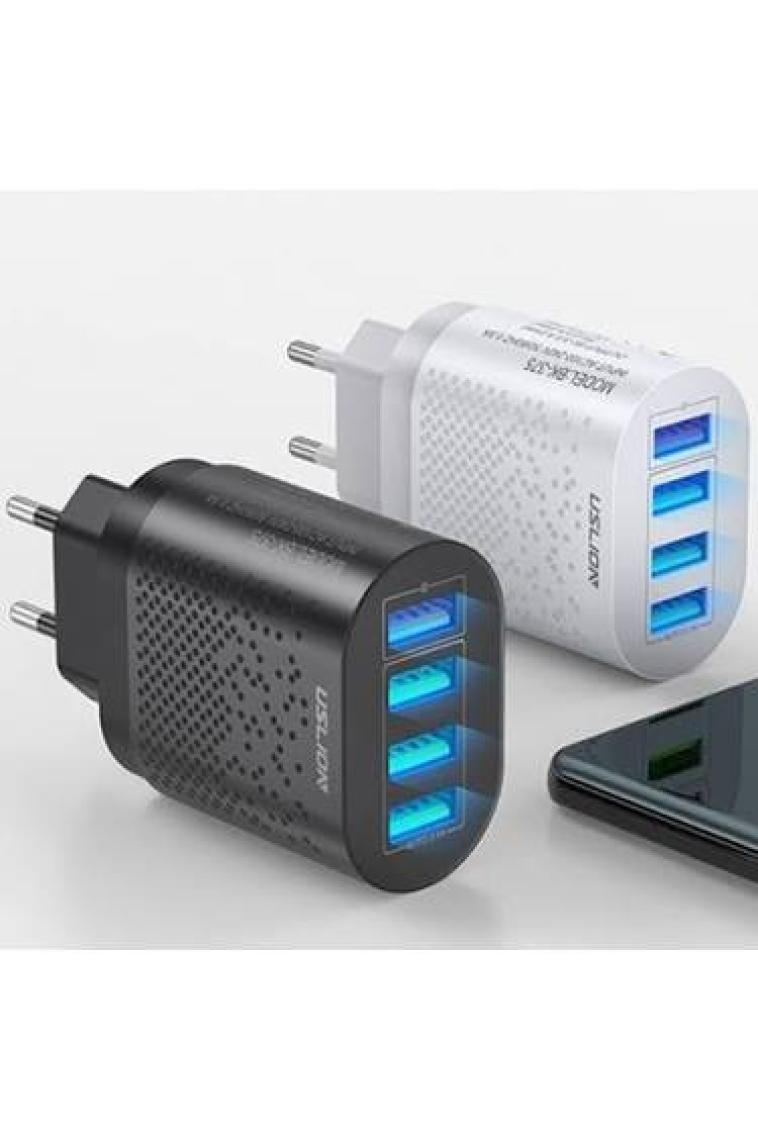 Ally Uslion 4 Port 48W QC 3.0 Hızlı Şarj USB Şarj Başlık Adaptör AL-33535