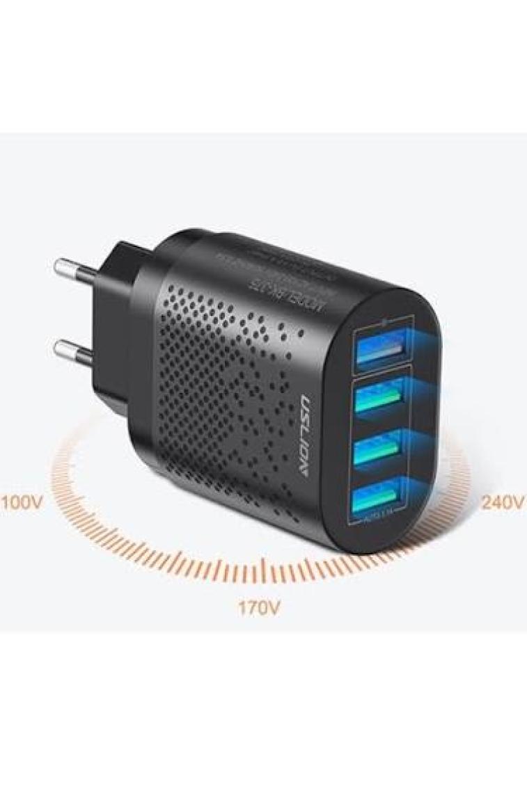 Ally Uslion 4 Port 48W QC 3.0 Hızlı Şarj USB Şarj Başlık Adaptör AL-33535