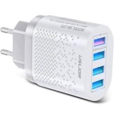 Ally Uslion 4 Port 48W QC 3.0 Hızlı Şarj USB Şarj Başlık Adaptör AL-33535