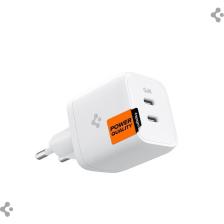 Spigen 45W USB-C 2 Port Mini Hızlı Şarj Aleti Samsung PPS 2.0 / Isı Düşürücü GaN Akım Korumalı PD 3.0 Protokol Güç Adaptörü iPhone & Android & iPad & MacBook Type-C - ACH03717