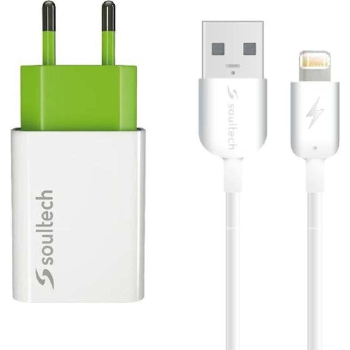 Soultech 1.1 A Ev Şarj Adaptörü & Lightning Data Şarj Kablosu