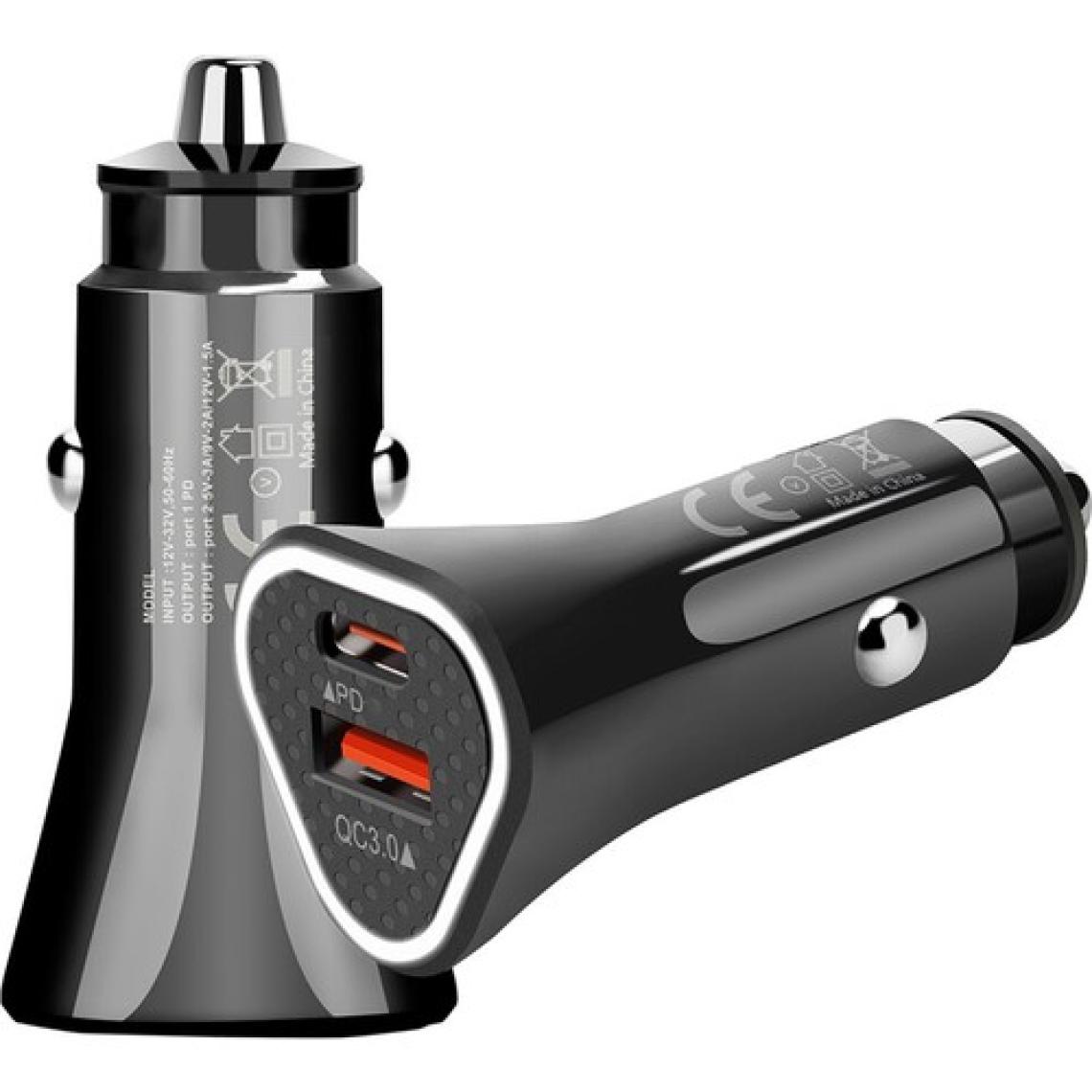 Factor-M Pd 36W + Usba Çift Çıkışlı Araç Şarj Aleti Başlığı (FMPD01)