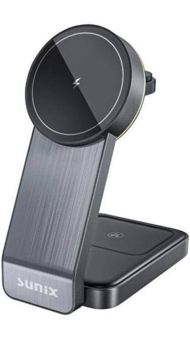Sunix MG50 3in1 15W Hızlı Şarj Özellikli Magsafe Wireless Stand