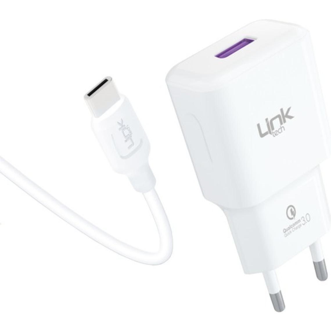 Linktech T443E Strong 18W Qc3.0 Hızlı Şarj Aleti Type-C Kablo Set